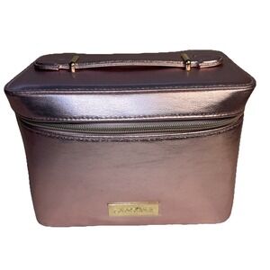 Lancôme Large Travel Cosmetics Toiletry Bag Pink Shimmer NEW  Zipper